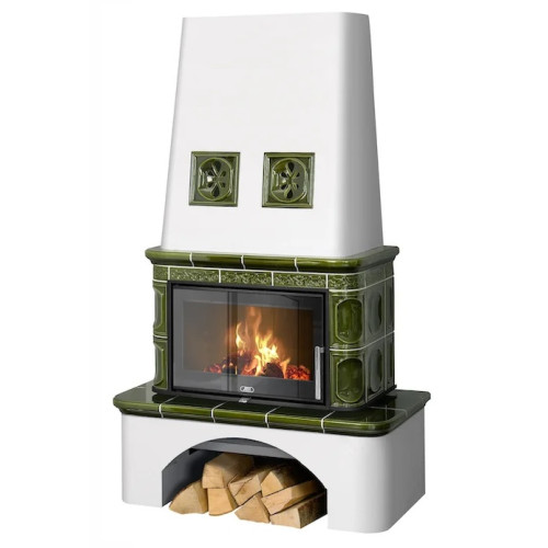 Kachlová kamna ABX Laponie exklusive, Zelená